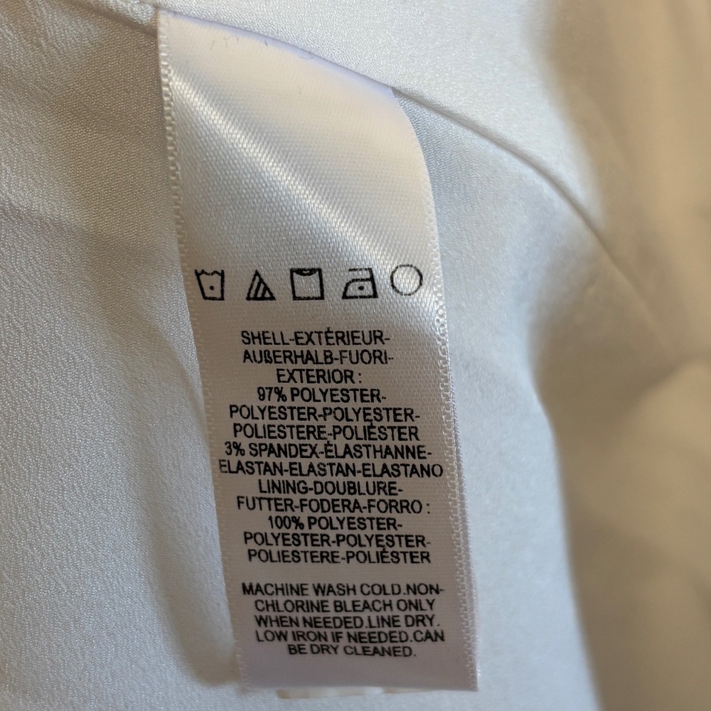 NWOT DRESS THE POPULATION Catalina Fit & Flare Cocktail Dress Off-White Women XS - Picture 10 of 13